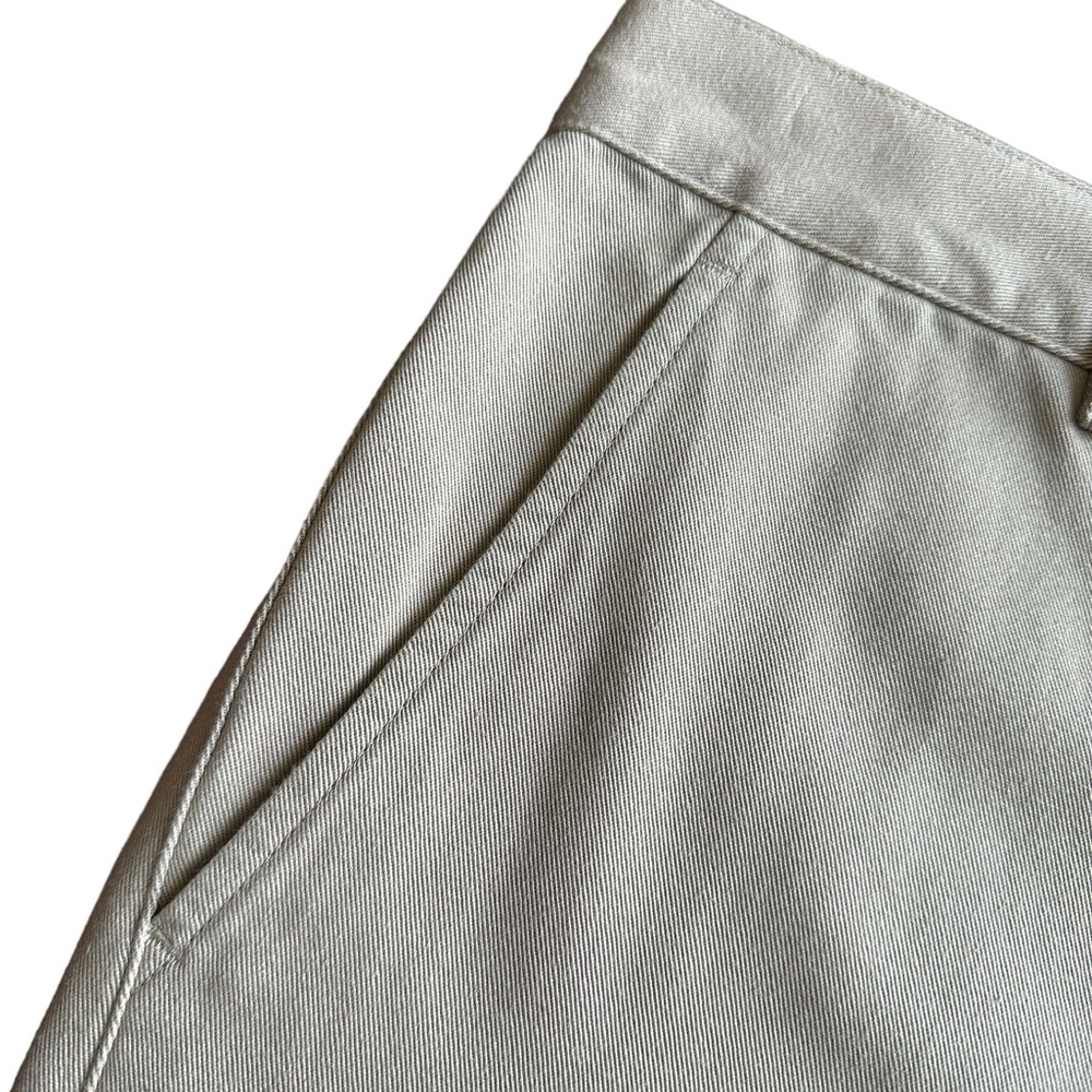 Lauren Ralph Lauren | Womens Size 2P Kakhi Gold Buttons High Rise Bermuda Shorts - Picture 2 of 15